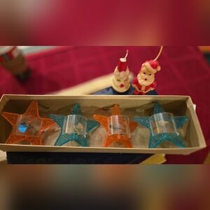 Vintage MCM Star Spinner Ornaments